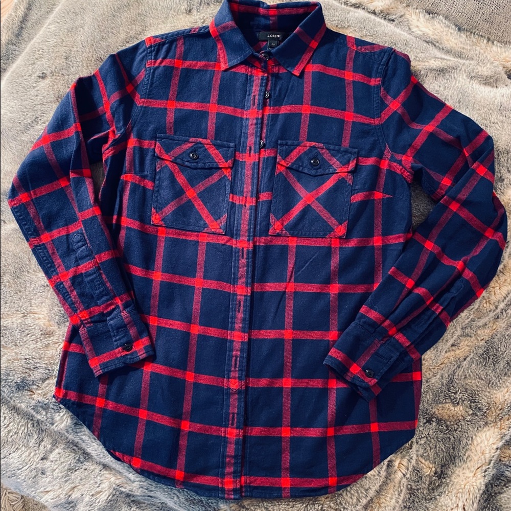 J Crew flannel shirt - size 00